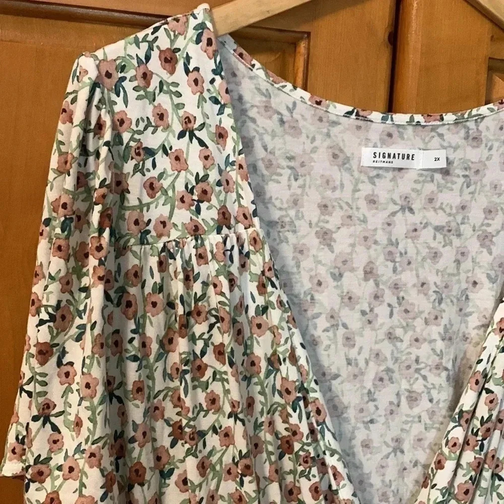 Reitmans faux wrap  tee 2X